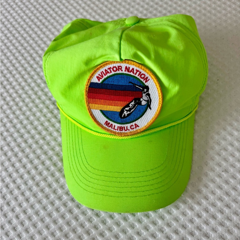 Aviator Nation Neon Green Cap